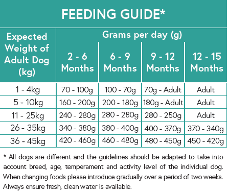 Feeding Guide Puppy GFP